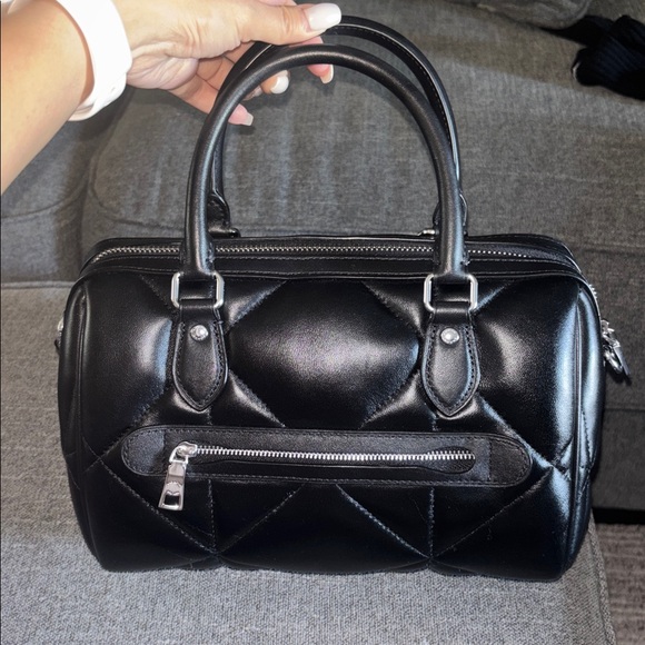 Coach Rowan Black Quilted Bag - Picture 6 of 12